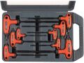EXTOL klíče TORX, sada 9ks, T10-15-20x100mm, T25-27-30-40x150mm, T45-50x200mm, T-držadlo, TORX, CrV, EXTOL PREMIUM (8819401)