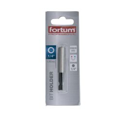 FORTUM-KITO držák hrotů do vrtačky,magnetický 1/4"x60mm, nerez, FORTUM-KITO, držák hrotů do vrtačky,magnetický 1/4"x60mm, nerez,