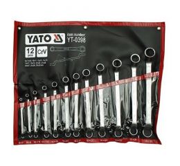 YATO Sada klíčů očkových 12ks 6-32 mm ohnuté (YT-0398)