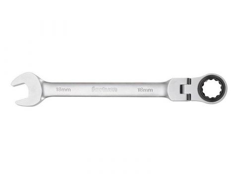 FORTUM klíč ráčnový očkoplochý s kloubem, 13mm, L 186mm, CrV/S2, FORTUM (4720213)
