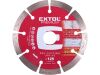 EXTOL kotouč diamantový řezný segmentový Long Life, 125x22,2mm, suché řezání, EXTOL PREMIUM (108912)