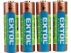 EXTOL baterie alkalické EXTOL, 4ks, 1,5V AA (LR6) (42011)