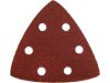 EXTOL papíry brusné delta, bal. 20ks, 93mm, P240, 6 otvorů, uchycení: suchý zip, rozměr: 93x93x93mm, EXTOL PREMIUM (8803888)