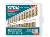 TOTAL Vrtáky do kovu, sada 12ks, 2,2.5,3,3.5,4,4.5,5,5.5,6,6.5,7,8mm, HSS (TACSD0125)