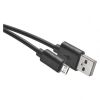 EMOS USB kabel 2.0 A/M - micro B/M 0,2m černý, Quick Charge 2335070710 (SM7007BL)