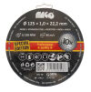 MAGG Řezný kotouč na nerez 125x1,0x22,2mm - 10 ks set (020009)