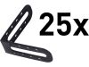 EXTOL rohové profily k distančním/nivelačním klipům 8845010, sada 25ks, plast (8845010A)