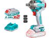 TOTAL Utahovák rázový AKU 1/2", brushless, 400Nm, 20 V Li-ion  (2x), industrial (TIWLI2040)