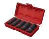 FORTUM klíče nástrčné rázové, 5ks, 1/2“, 17-19-21-24-27mm, CrMoV, FORTUM (4700802)