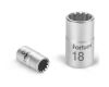 FORTUM hlavice nástrčná Multi-lock, 1/4‘‘, 4,5mm, L 25mm, 61CrV5, FORTUM (4701103)