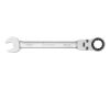 FORTUM klíč ráčnový očkoplochý s kloubem, 8mm, L 134mm, CrV/S2, FORTUM (4720208)