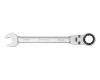 FORTUM klíč ráčnový očkoplochý s kloubem, 16mm, L 217mm, CrV/S2, FORTUM (4720216)