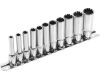 EXTOL klíče nástrč. prodloužené, MULTILOCK, sada 11ks, 1/4", CrV, EXTOL PREMIUM (8818110)