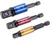 FORTUM adaptéry do vrtačky s otoč.úchytem 3ks, 1/4"-3/8"-1/2", S2 (4742203)