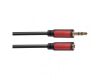 EMOS JACK kabel 3,5mm stereo, vidlice - 3,5mm zásuvka 2,5m 2335050020 (SM5102)