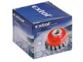 EXTOL kartáč hrnkový copánkový, O 65mm, vlnitý drát S 0,5mm, M14x2mm, EXTOL CRAFT (17007)