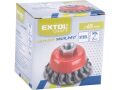 EXTOL kartáč hrnkový copánkový, O 65mm, vlnitý drát S 0,5mm, M14x2mm, EXTOL CRAFT (17007)