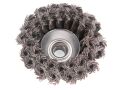 EXTOL kartáč hrnkový copánkový, O 80mm, vlnitý drát S 0,5mm dvouřadý, M14x2mm, EXTOL CRAFT (17009)