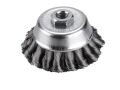 EXTOL kartáč hrnkový copánkový, O 80mm, vlnitý drát S 0,5mm dvouřadý, M14x2mm, EXTOL CRAFT (17009)