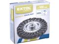 EXTOL kartáč radiální copánkový, O 100mm, vlnitý drát S 0,5mm, M14x2mm, EXTOL CRAFT (17024)