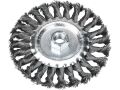 EXTOL kartáč radiální copánkový, O 125mm, vlnitý drát S 0,5mm, M14x2mm, EXTOL CRAFT (17026)