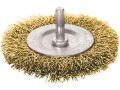 EXTOL kartáč okružní, O 100mm, vlnitý drát S 0,3mm, stopka 6mm, EXTOL CRAFT (17055)