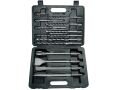EXTOL vrtáky a sekáče SDS PLUS, sada 13ks, 4xsekáč: 250mm: plochý 20 a 40mm, špičatý, drážkovací, 9xvrták: 6, 8, 10x160mm, 8, 10