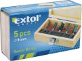 EXTOL frézy tvarové do dřeva s SK plátky, sada 5ks, stopka 8mm, EXTOL CRAFT (44025)