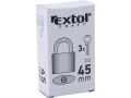 EXTOL zámek visací litinový, 45mm, 3 kliče, lze vyrobit náhradní klíče, EXTOL CRAFT (93145)