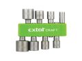 EXTOL klíče nástrčné do vrtačky, sada 8ks, 5-13mm, šestihran, CrV, EXTOL CRAFT (10213)