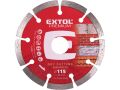 EXTOL kotouč diamantový řezný segmentový, 115x22,2mm, suché řezání, EXTOL PREMIUM (108711)