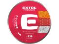 EXTOL kotouč diamantový řezný celoobvodový, 230x22,2mm, mokré řezání, EXTOL PREMIUM (108735)