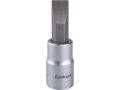 FORTUM hlavice zástrčná šroubovák plochý, 1/4', 7,0mm, L 37mm, CrV/S2, FORTUM (4701802)