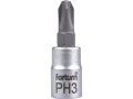 FORTUM hlavice zástrčná šroubovák PH, 1/4', PH3, L 37mm, CrV/S2, FORTUM (4701813)
