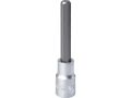 FORTUM hlavice zástrčná prodloužená imbus, 1/2', HX10, L 100mm, CrV/S2, FORTUM (4700630)