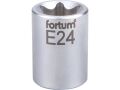 FORTUM hlavice nástrčná vnitřní TORX, 1/2', E24, L 38mm, 61CrV5, FORTUM (4700705)
