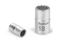 FORTUM hlavice nástrčná Multi-lock, 1/4‘‘, 4,0mm, L 25mm, 61CrV5, FORTUM (4701102)