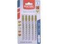 EXTOL plátky do přím.pily 5ks, 75x40mm, úchyt BOSCH, HCS, EXTOL PREMIUM (8805009)