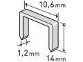 EXTOL spony, 1000ks, 14mm, 10,6x0,52x1,2mm, EXTOL PREMIUM (8852205)