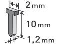 EXTOL hřebíky, 1000ks, 10mm, 2,0x0,52x1,2mm, EXTOL PREMIUM (8852403)