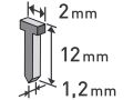 EXTOL hřebíky, 1000ks, 12mm, 2,0x0,52x1,2mm, EXTOL PREMIUM (8852404)