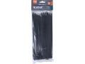 EXTOL pásky na vodiče, 3,6x200mm, 100ks, černé, NYLON, EXTOL PREMIUM (8856156)