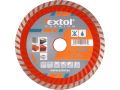 EXTOL kotouč diamantový řezný turbo, 230x22,2mm, suché i mokré řez., EXTOL PREMIUM (108755)