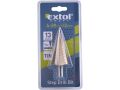 EXTOL vrták stupňovitý, stupňování po 3mm, 13 otvorů, průměr stopky 13mm, délka 107mm, TiN, EXTOL CRAFT (20057)