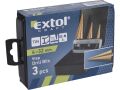 EXTOL vrtáky stupňovité, sada 3ks, 4-12/1mm, 4-20/2mm, 4-32/2mm, titanová povrchová úprava, TiN, EXTOL CRAFT (20090)