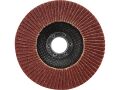 EXTOL kotouč lamelový šikmý korundový, P100, 125mm, vnitřní průměr 22,2mm pro uchycení v úhlové brusce, EXTOL CRAFT (260030)