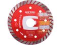 EXTOL kotouč diamantový řezný turbo Long Life, 115x22,2mm, suché i mokré řezání, EXTOL PREMIUM (108951)