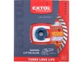 EXTOL kotouč diamantový řezný turbo Long Life, 150x22,2mm, suché i mokré řezání, EXTOL PREMIUM (108953)