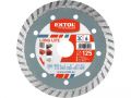 EXTOL kotouč diamantový řezný turbo Long Life, 150x22,2mm, suché i mokré řezání, EXTOL PREMIUM (108953)
