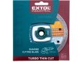 EXTOL kotouč diamantový řezný turbo Thin Cut, 230x22,2mm, suché i mokré řezání, EXTOL INDUSTRIAL (8703045)